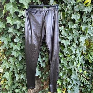 Faux leather leggings